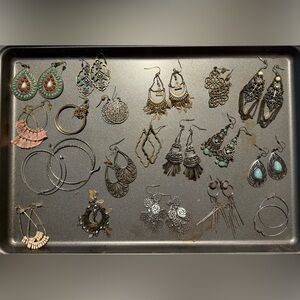 Silver and Gold Dangle Earring Collection